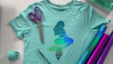 Creative Paint by Numbers Designs Using Heat Transfer Vinyl on Polyester